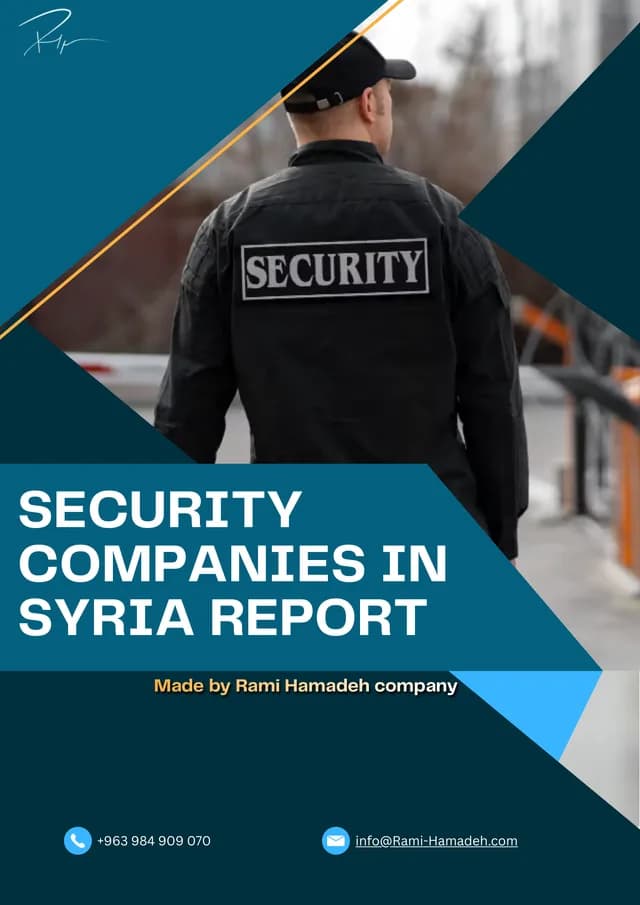 Cover of Security Companies in Syria Report